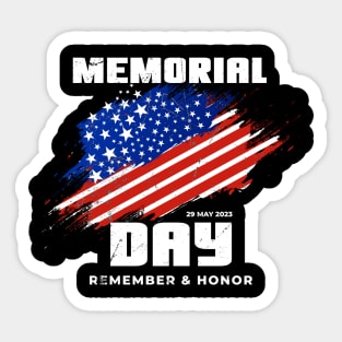 Memorial Day United States, Remember and Honor Sticker